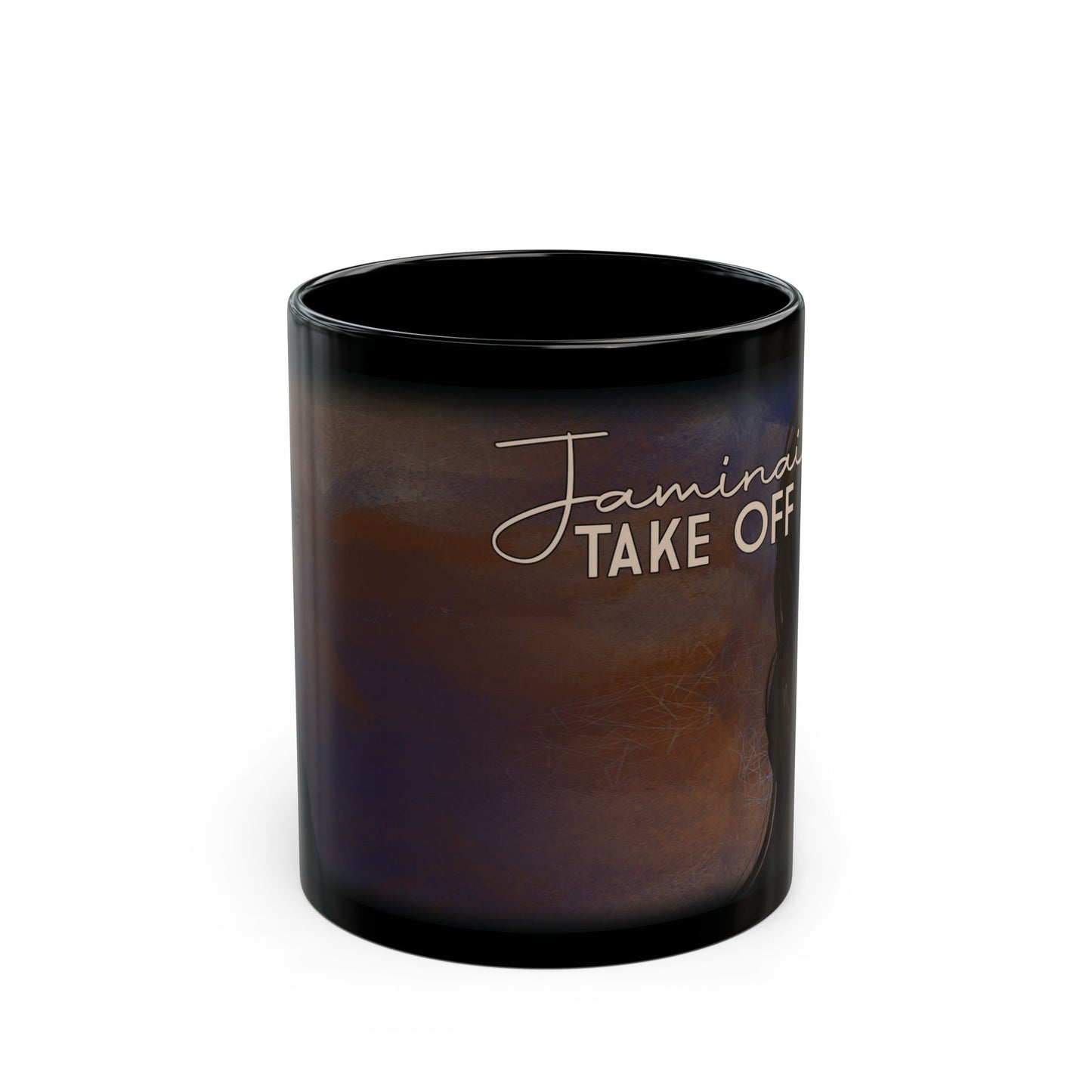 Jaminai - "TAKE OFF" Mug | Black Ceramic Coffee Cup