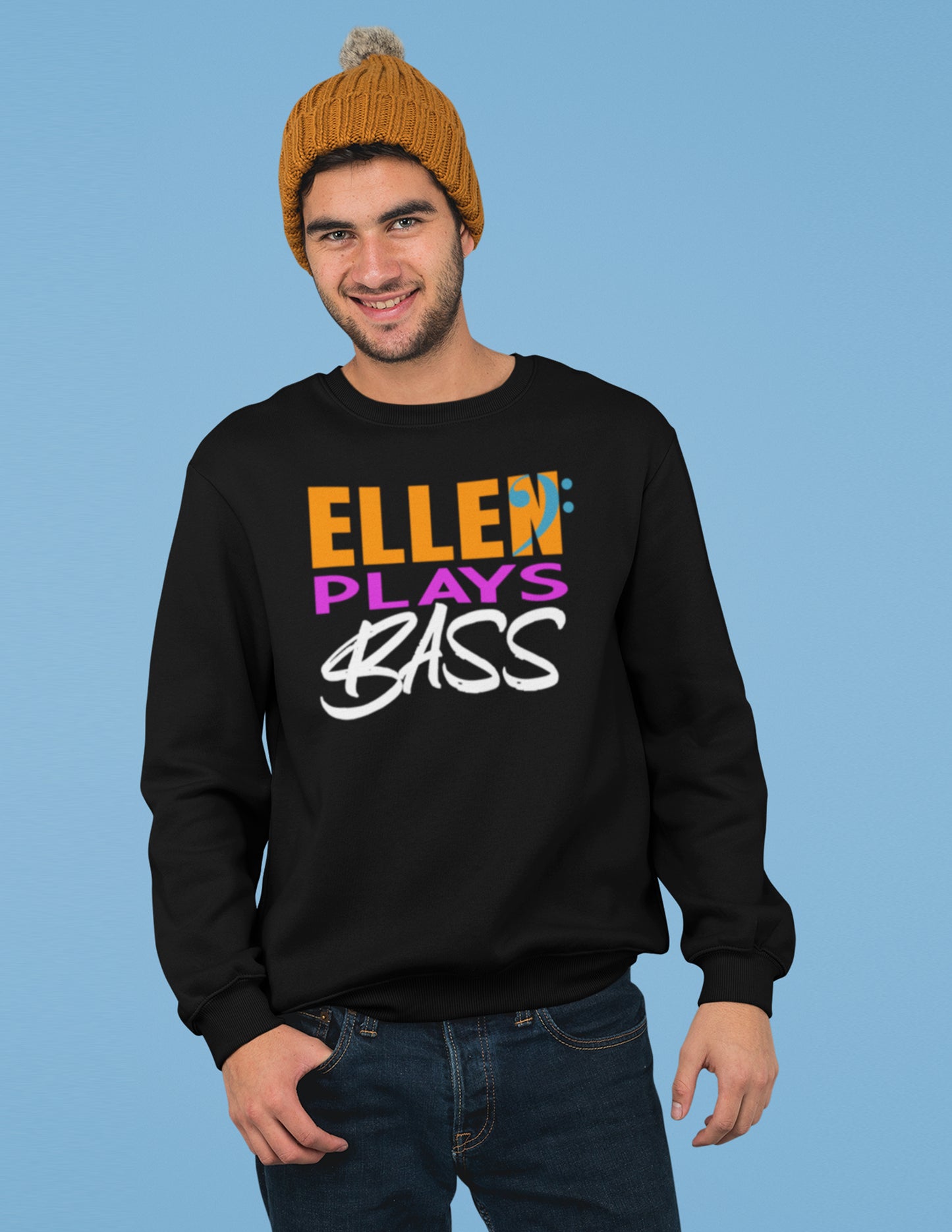 "EllenPlaysBass" Crewneck Sweatshirt