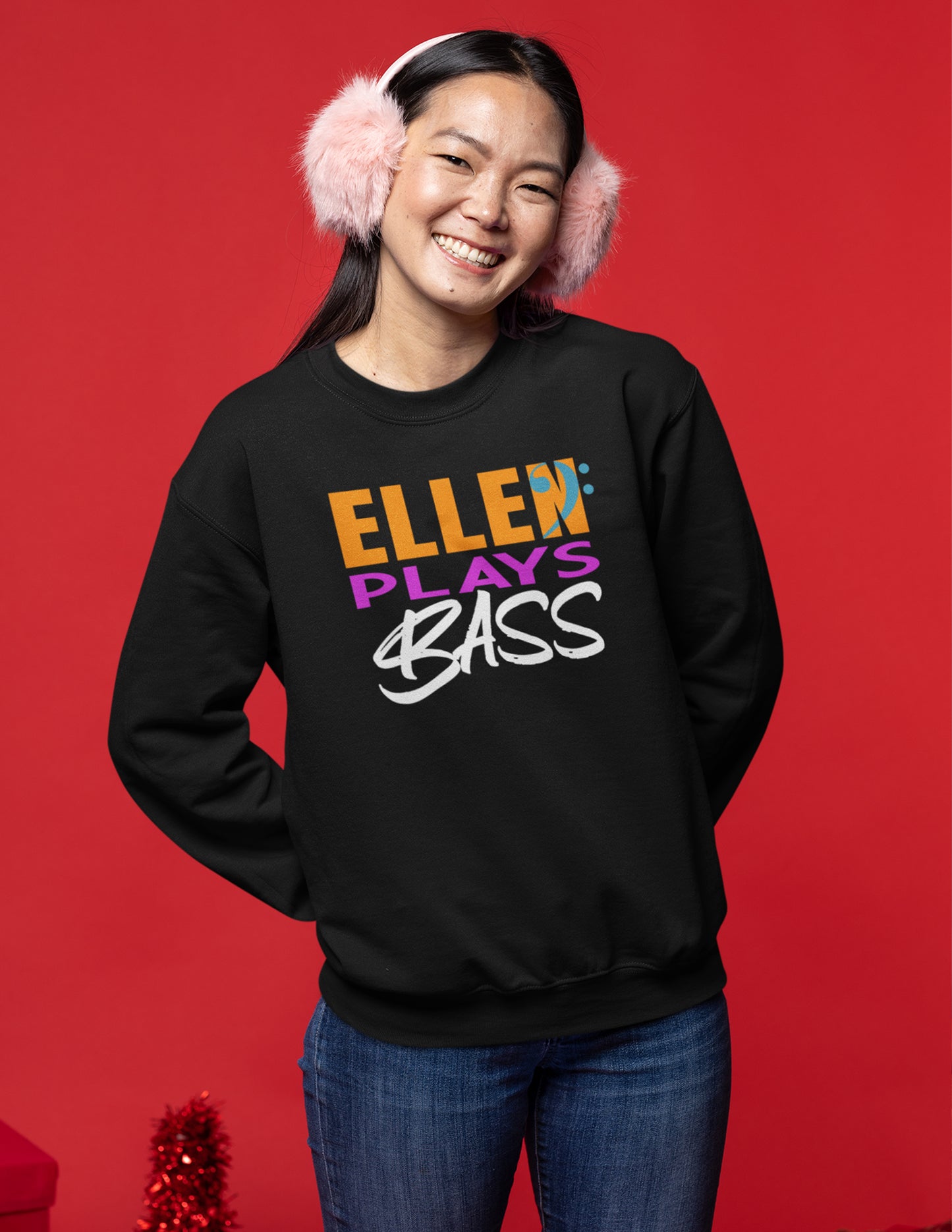 "EllenPlaysBass" Crewneck Sweatshirt