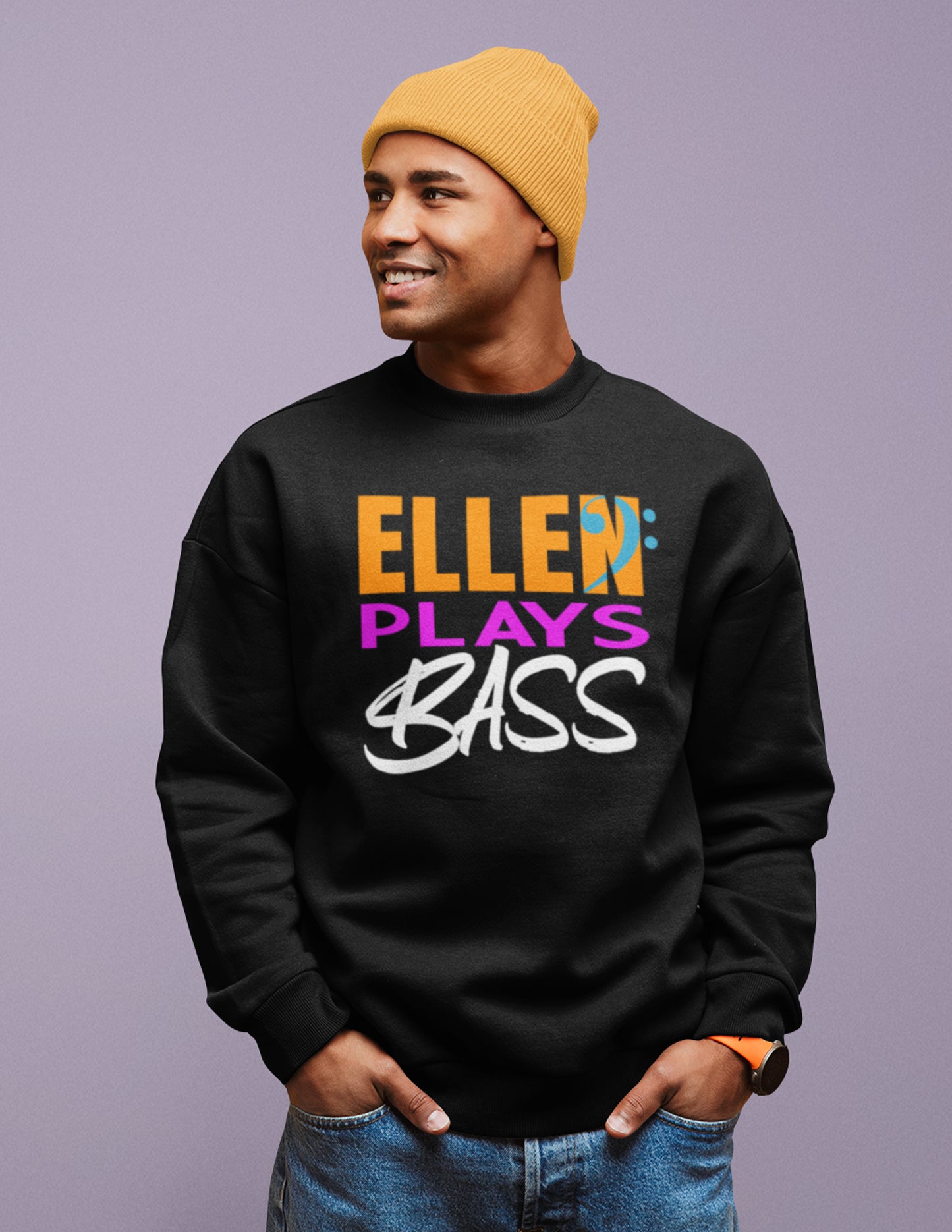 "EllenPlaysBass" Crewneck Sweatshirt