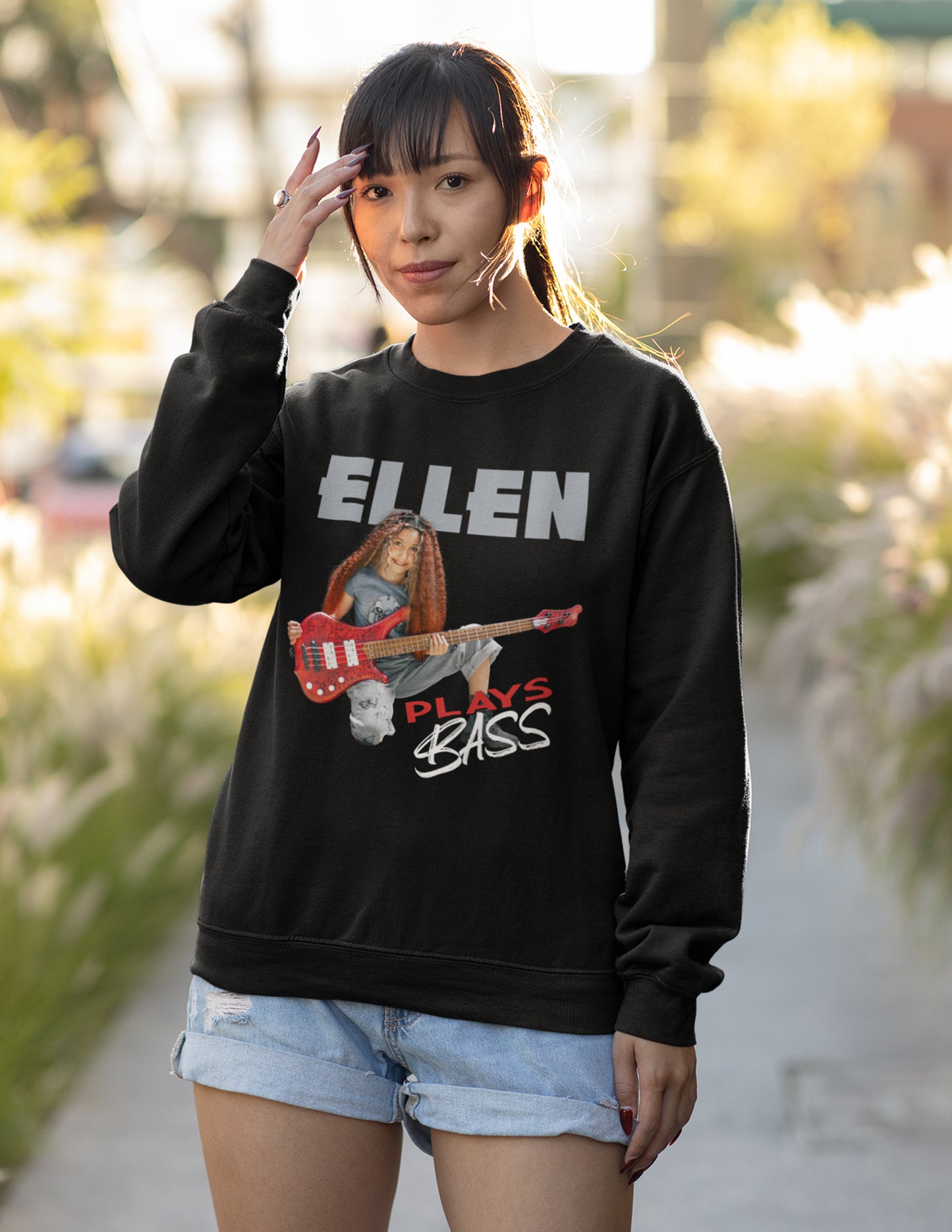 "EllenPlaysBass" Crewneck Sweatshirt