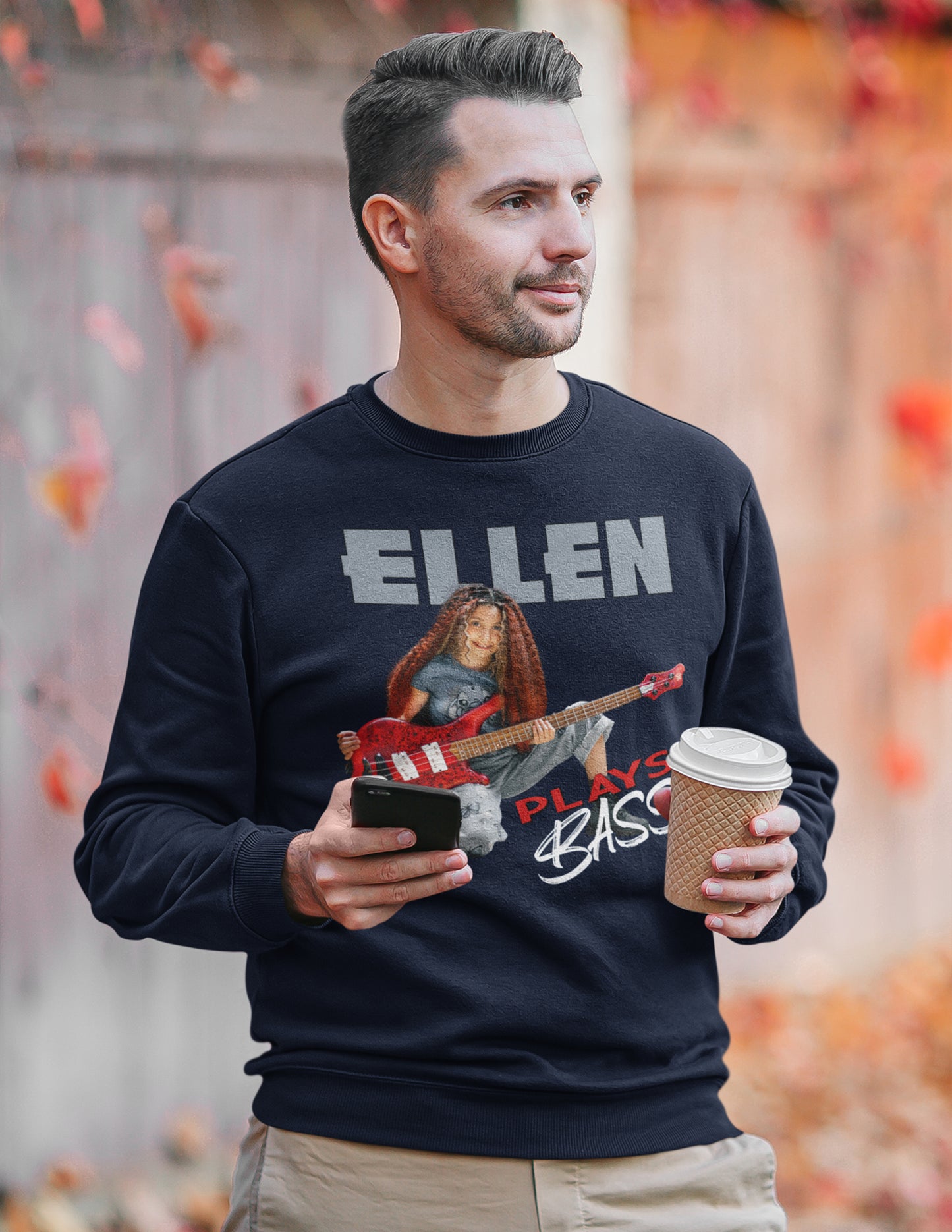 "EllenPlaysBass" Crewneck Sweatshirt