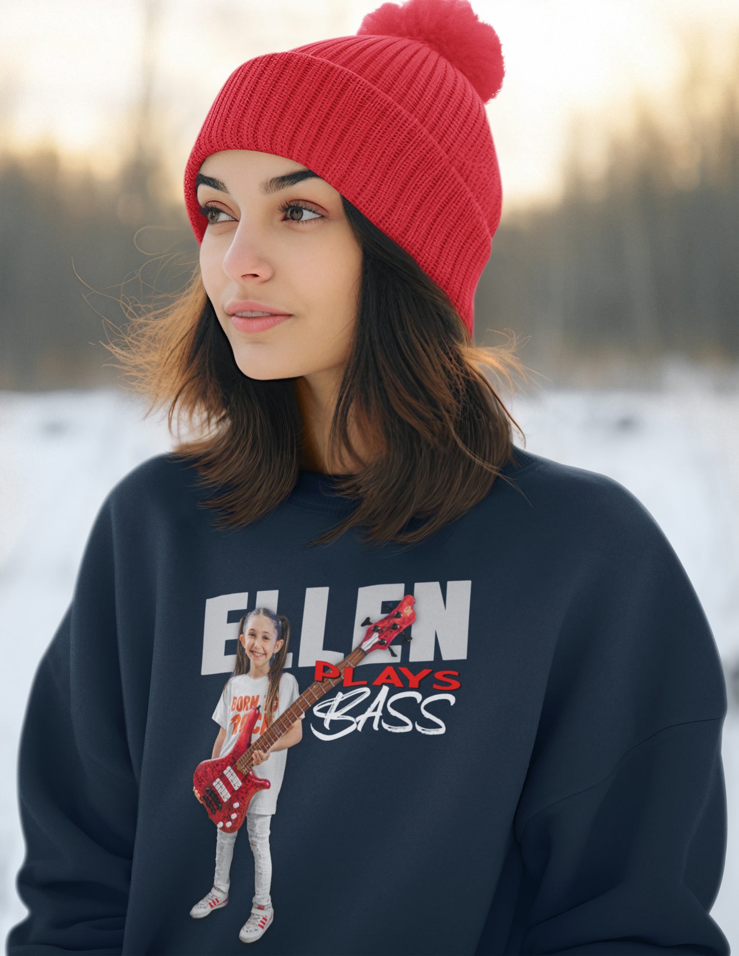 "EllenPlaysBass" Crewneck Sweatshirt