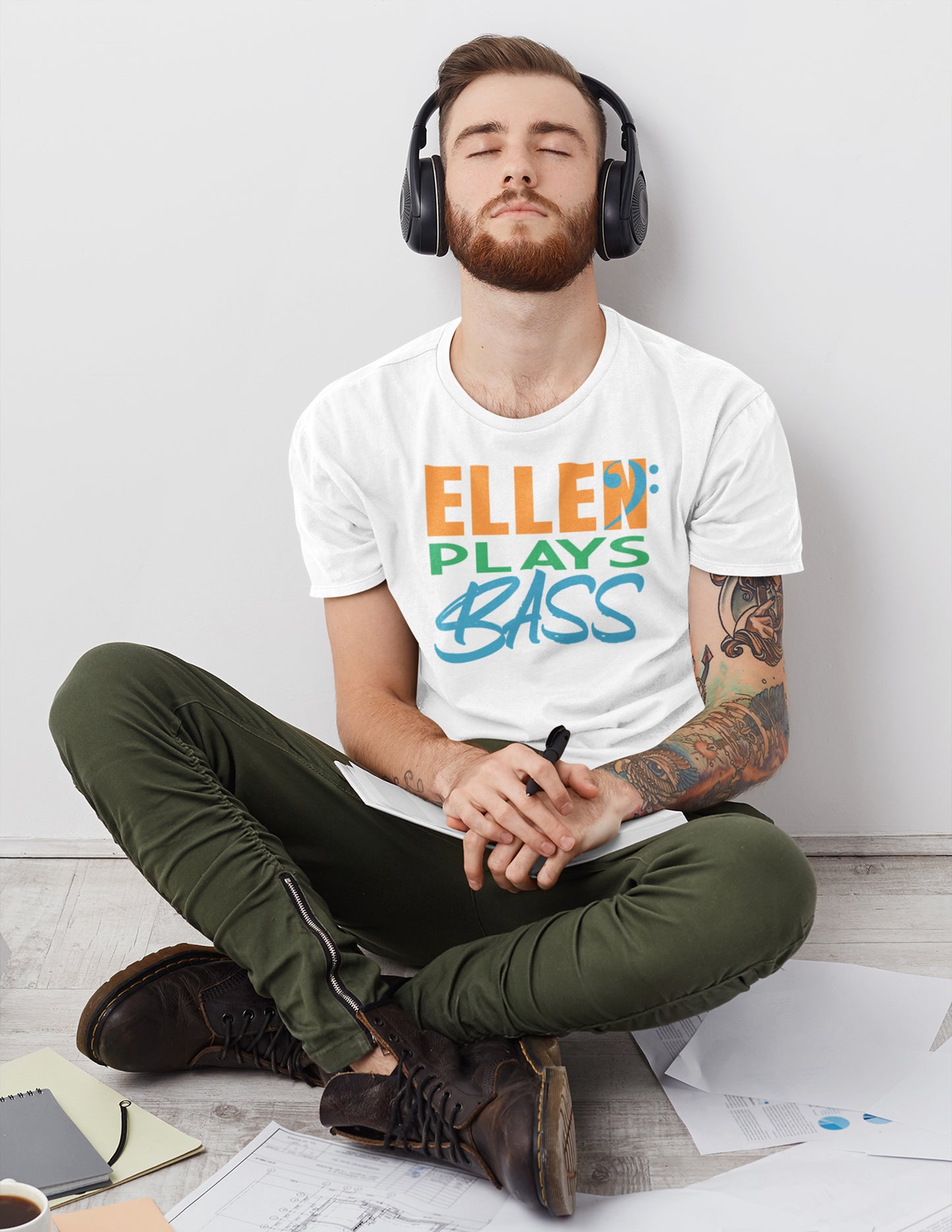 "EllenPlaysBass" Short Sleeve Tee