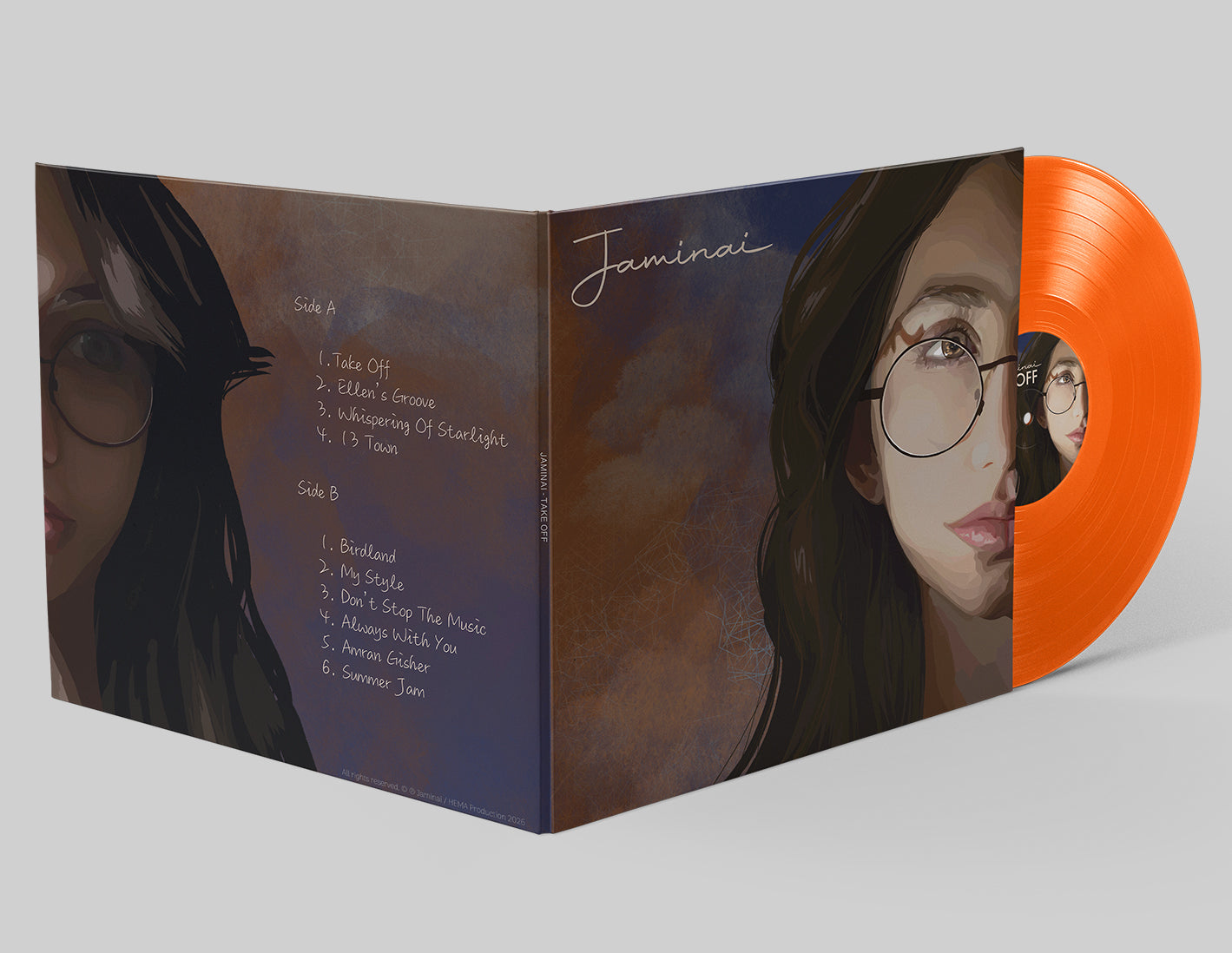 Jaminai - "TAKE OFF" Limited Edition Vinyl Record (FIRST PRESSING)