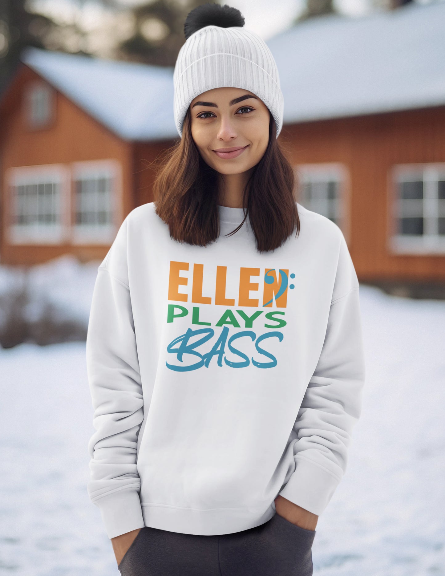 "EllenPlaysBass" Crewneck Sweatshirt